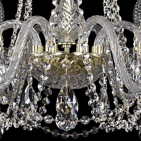 Подвесная люстра Bohemia Ivele Crystal 1402 золото арт. 1402/6/240/G