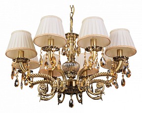 Подвесная люстра Abrasax Sylvia бронза арт. L.8110-8BR CRISTAL-SHADE