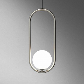 Подвесной светильник Imperiumloft Matthew Mccormick Hoop Silver Mila Pendant металл арт. HOOP-B01