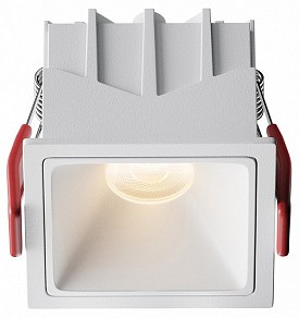 Встраиваемый светильник Maytoni Alfa LED белый арт. DL043-01-10W3K-SQ-W-1