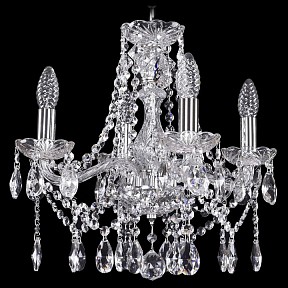 Подвесная люстра Bohemia Ivele Crystal 1413 металл арт. 1413/4/141/Ni