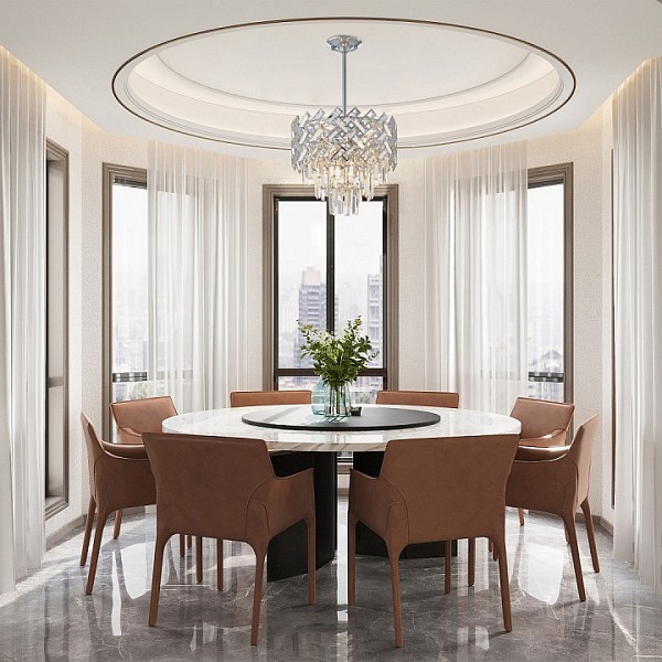 Люстра на штанге Arte Milano Sorrento-8019 хром арт. 378019/6/300/390 CR