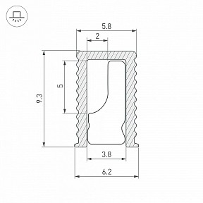 Профиль Arlight SL-MINI черный арт. 044082