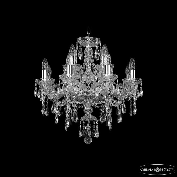 Подвесная люстра Bohemia Ivele Crystal 1415 никель арт. 1415/8+4/200 Ni