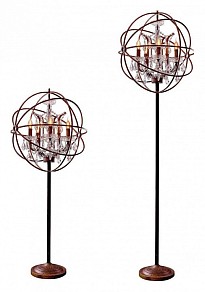 Торшер Loft it Foucaults Orb Crystal коричневый арт. LOFT1897FT