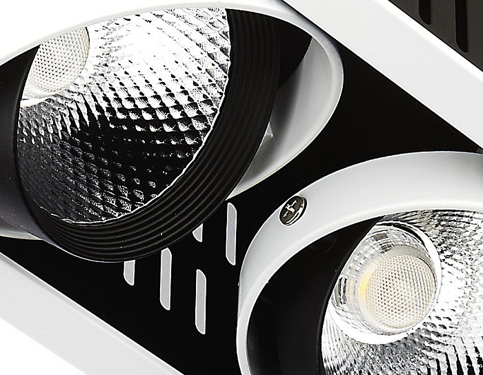 Встраиваемый светильник Ambrella Light Classic T81 белый арт. T813 BK/CH 3*12W 4200K