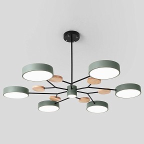 Люстра на штанге Imperiumloft Meade Lamps Green кремовый арт. MEADE-01