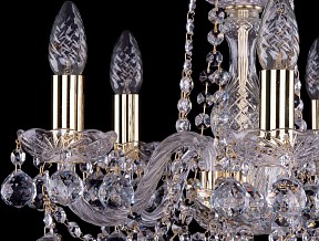 Подвесная люстра Bohemia Ivele Crystal 1402 золото арт. 1402/5/141/G/Balls