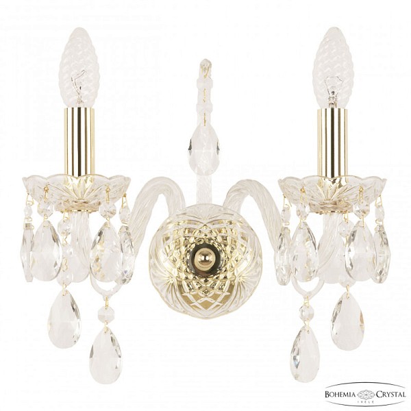 Бра Bohemia Ivele Crystal 105 золото арт. 105B/2/141 G