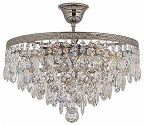 Люстра на штанге Arti Lampadari Castellana Nickel серый арт. Castellana E 1.3.38.608 N
