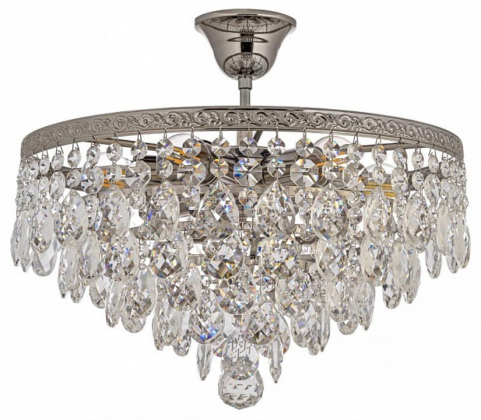 Люстра на штанге Arti Lampadari Castellana Nickel серый арт. Castellana E 1.3.38.608 N