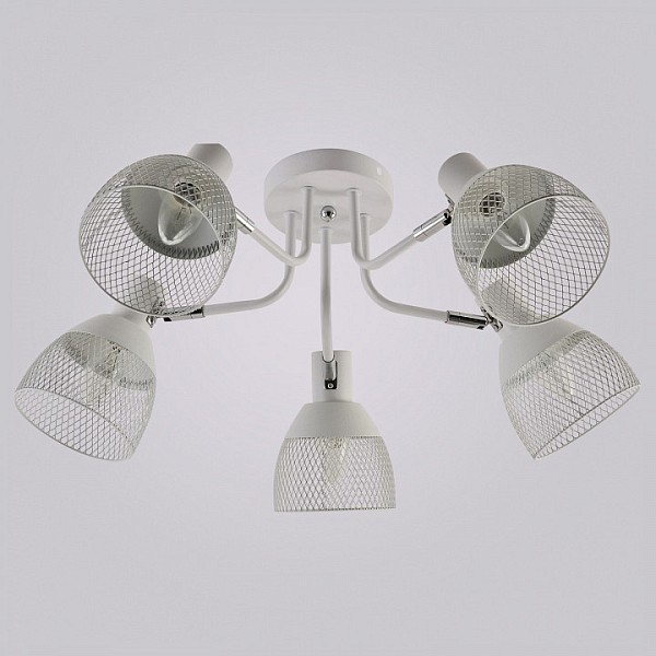Потолочная люстра Reluce 01581-1 белый арт. 01581-0.3-05 WH+CR