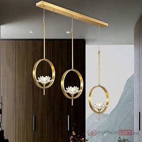 Подвесной светильник Imperiumloft LOTOS латунь арт. LOTOS-ONE01