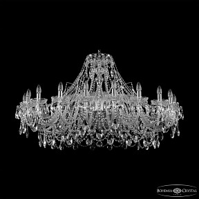 Подвесная люстра Bohemia Ivele Crystal 1411 никель арт. 1411/20/460 Ni