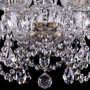 Подвесная люстра Bohemia Ivele Crystal 1411 золото арт. 1411/8/195/Pa