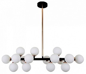 Люстра на штанге LUMINA DECO Marsiada бронза арт. LDP 6033-16 BK+MD