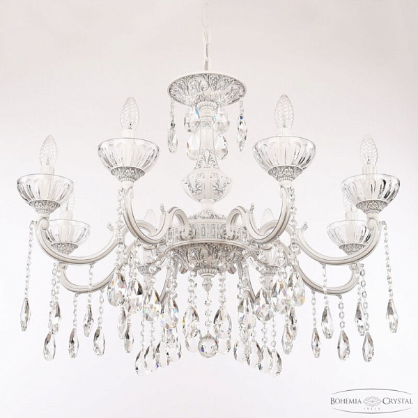 Подвесная люстра Bohemia Ivele Crystal AL7801 белый арт. AL78101/8/250 A WMN P Clear/M-1H