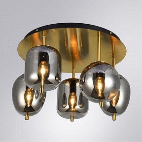 Потолочная люстра Arte Lamp Freddie коричневый арт. A2231PL-5PB