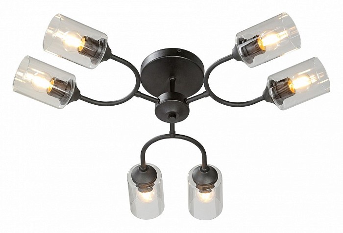 Потолочная люстра Vitaluce V2822 черный арт. V2822-1/6PL