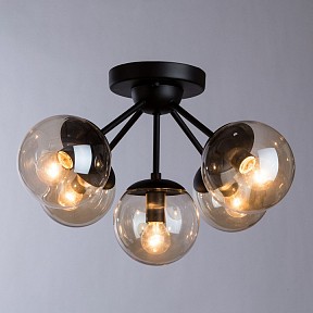Потолочная люстра Arte Lamp Bolla черный арт. A1664PL-5BK