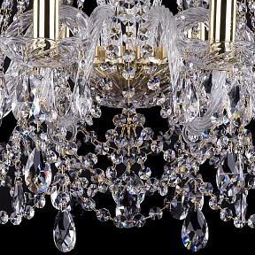 Подвесная люстра Bohemia Ivele Crystal 1411 золото арт. 1411/10/240/G