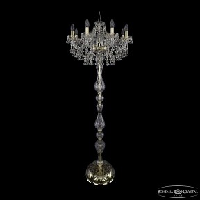 Торшер Bohemia Ivele Crystal 1409 золото арт. 1409T1/8/195-160 G