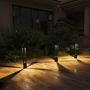 Наземный светильник Arte Lamp Pherkad черный арт. A2728PA-1BK