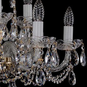 Подвесная люстра Bohemia Ivele Crystal 1402 золото арт. 1402/6_3/195/G