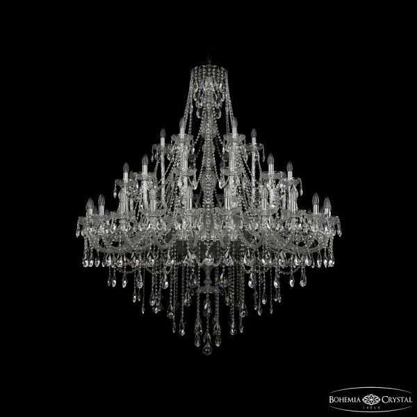 Подвесная люстра Bohemia Ivele Crystal 1415 никель арт. 1415/24+12+6/530 Ni