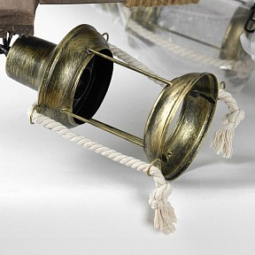 Подвесная люстра Lussole MIDLAND коричневый арт. LSP-8980