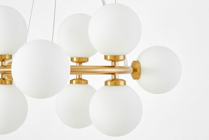 Подвесная люстра LUMINA DECO MARSIADA латунь арт. LDP 6033-9 MD