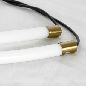 Подвесная люстра Lussole Bend желтый арт. LSP-7071