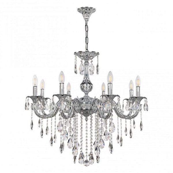 Подвесная люстра Bohemia Ivele Crystal AL7901 никель арт. AL79101/8/250 B NW