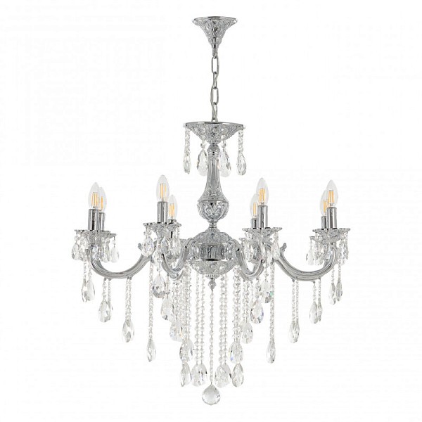 Подвесная люстра Bohemia Ivele Crystal AL7801 никель арт. AL78101/8/250 B NW