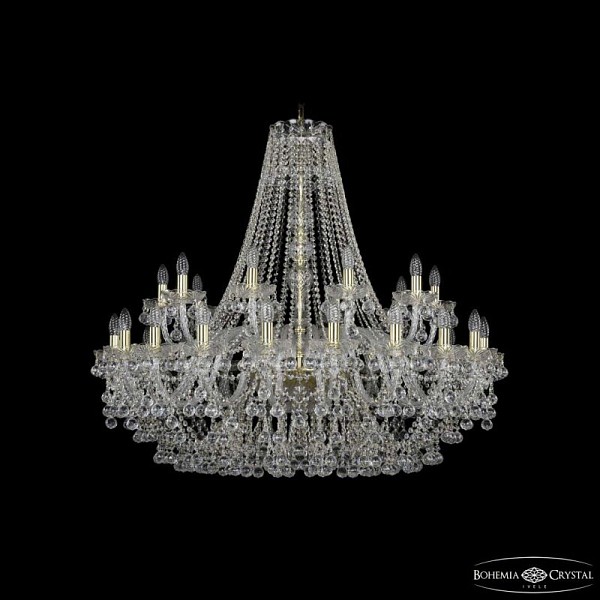 Подвесная люстра Bohemia Ivele Crystal 1409 золото арт. 1409/20+10/400 G
