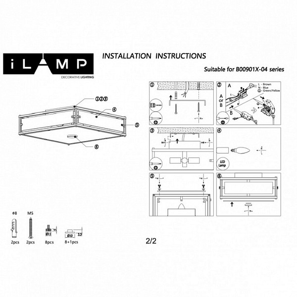 Подвесной светильник iLamp DICE хром арт. 901X-4 CR