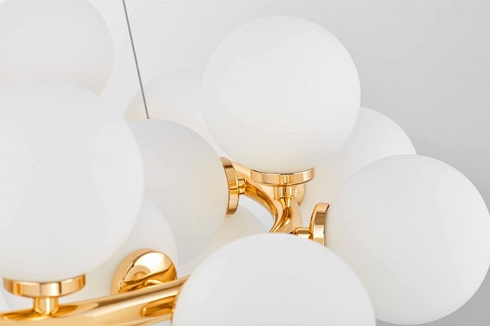 Подвесная люстра LUMINA DECO MARSIADA золото арт. LDP 6033-25 FGD
