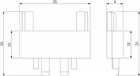 Соединитель для треков Elektrostandard Flat Magnetic черный арт. a063739
