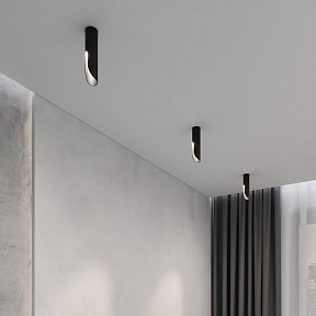 Накладной светильник Elektrostandard Apex черный арт. 25113/LED 7W 4000K черный