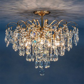 Люстра на штанге Escada Crown золото арт. 1113/7PL