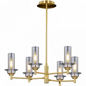 Люстра на штанге ILLUMICO IL5216 золото арт. IL5216-6PLS-24 HIGHBALL
