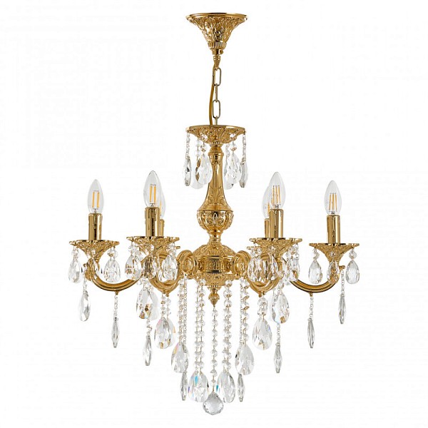 Подвесная люстра Bohemia Ivele Crystal AL7801 золото арт. AL78101/6/175 B G