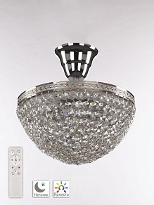 Потолочная люстра Bohemia Ivele Crystal 1932 никель арт. 19321/25IV/LED-DIM Ni