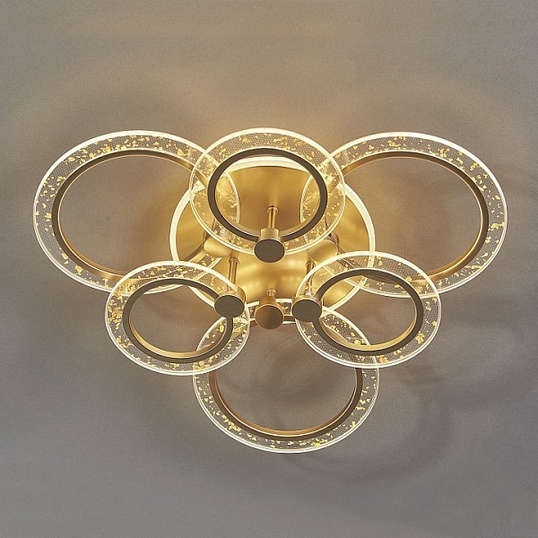 Потолочная люстра Escada Enigma желтый арт. 10225/6LED Gold