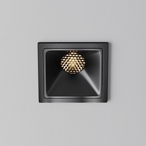 Встраиваемый светильник Maytoni Alfa LED черный арт. DL043-01-10W3K-SQ-B-1