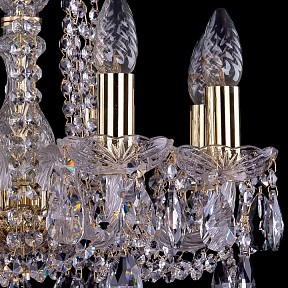 Подвесная люстра Bohemia Ivele Crystal 1402 золото арт. 1402/8/141/G