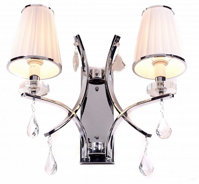 Бра LUMINA DECO Glamour хром арт. LDW 66247-2 WT+CHR