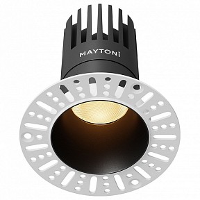 Встраиваемый светильник Maytoni Dip черный арт. DL122-15W-2.7K-TRS-B