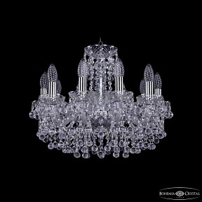Подвесная люстра Bohemia Ivele Crystal 1409 никель арт. 1409/10/160 Ni