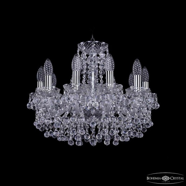 Подвесная люстра Bohemia Ivele Crystal 1409 никель арт. 1409/10/160 Ni